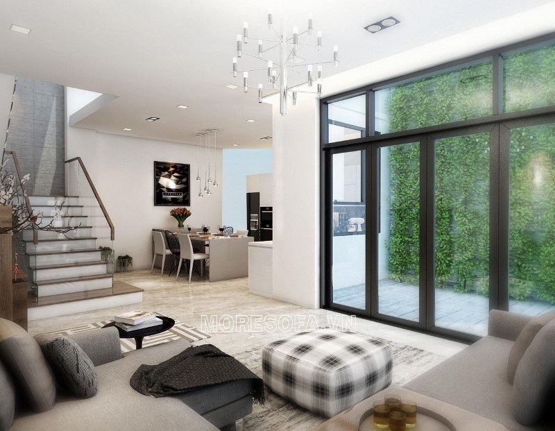 Ghế sofa góc đẹp cho phòng khách hiện đại